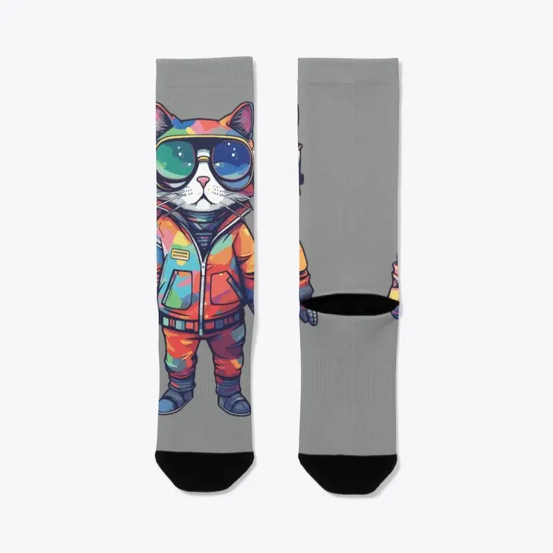 Futuristic Multicolor Cats #7 cat hero