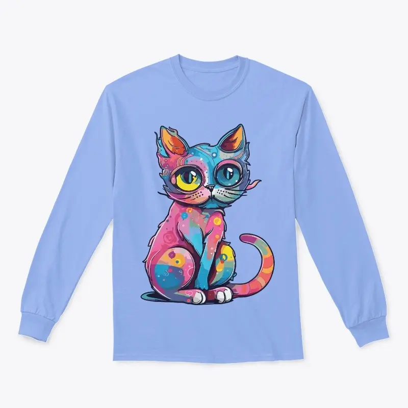 Futuristic Multicolor Cats #8 big eyes