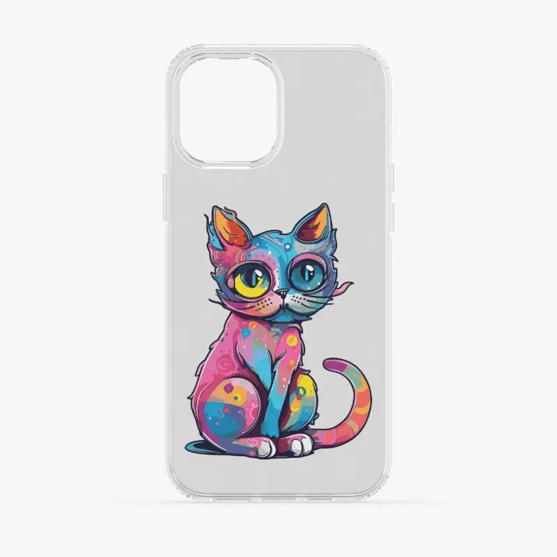 Futuristic Multicolor Cats #8 big eyes