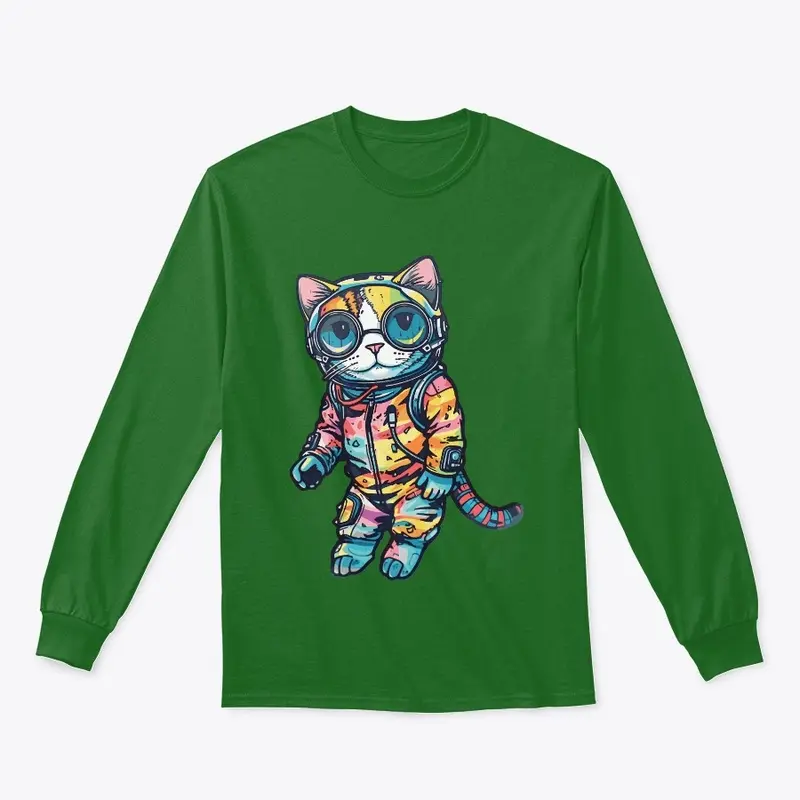 Futuristic Multicolor Cats #15 astronaut