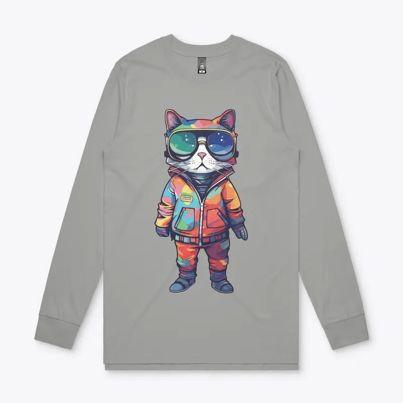 Futuristic Multicolor Cats #7 cat hero