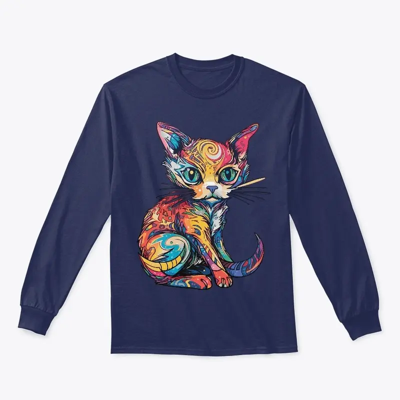 Futuristic Multicolor Cats #24 neptunian