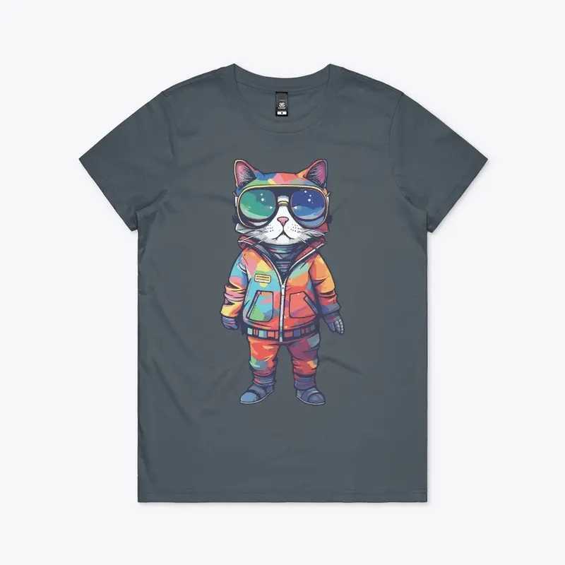 Futuristic Multicolor Cats #7 cat hero