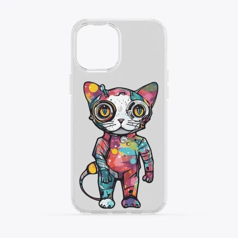 Futuristic Multicolor Cats #3 alien cat