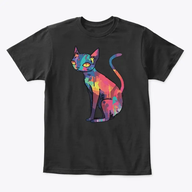 Futuristic Multicolor Cats #36 saturnine