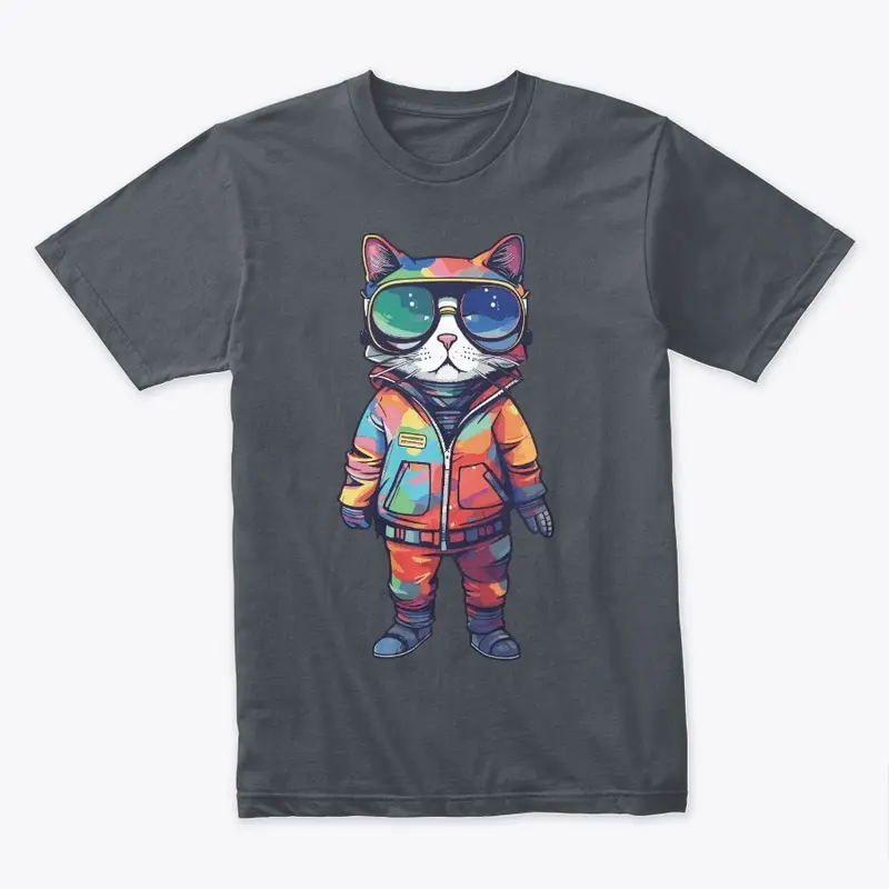 Futuristic Multicolor Cats #7 cat hero