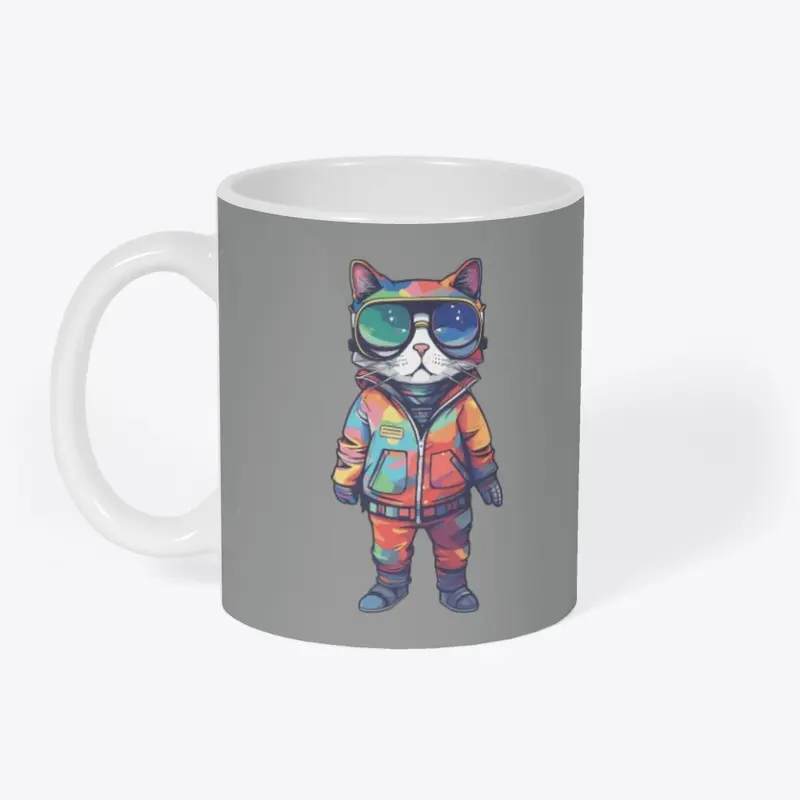 Futuristic Multicolor Cats #7 cat hero