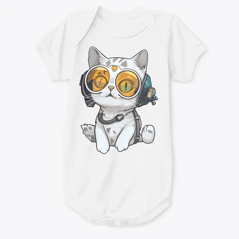 Futuristic multicolor cats #25 kid-cat