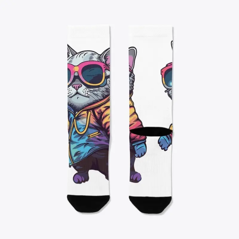 Futuristic Multicolor Cats #12 rapper