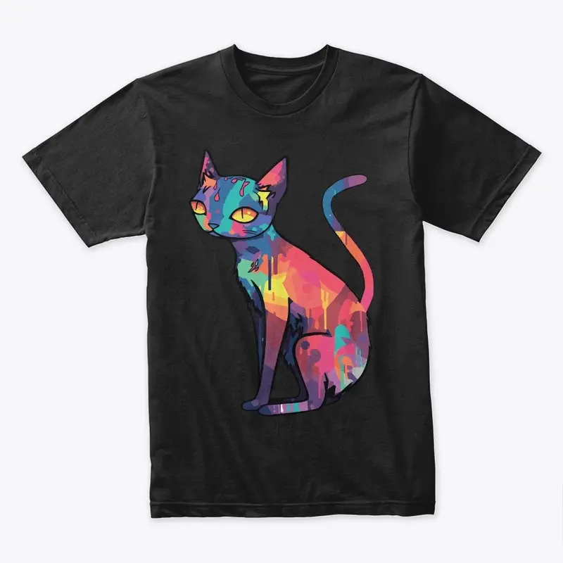 Futuristic Multicolor Cats #36 saturnine