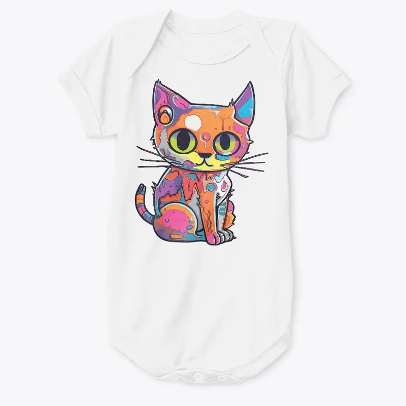 Futuristic multicolor cats #26 ne-kitten