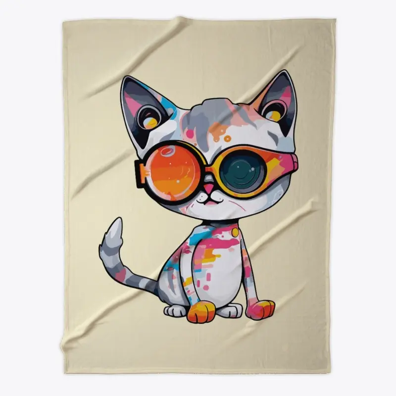 Futuristic multicolor cats #14 kids